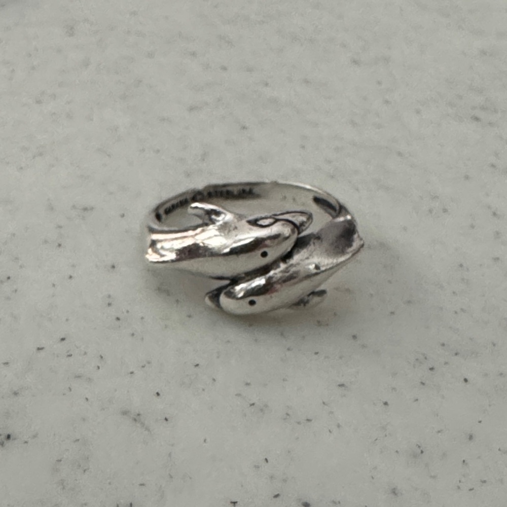 Kabana Sterling Dolphins Ring